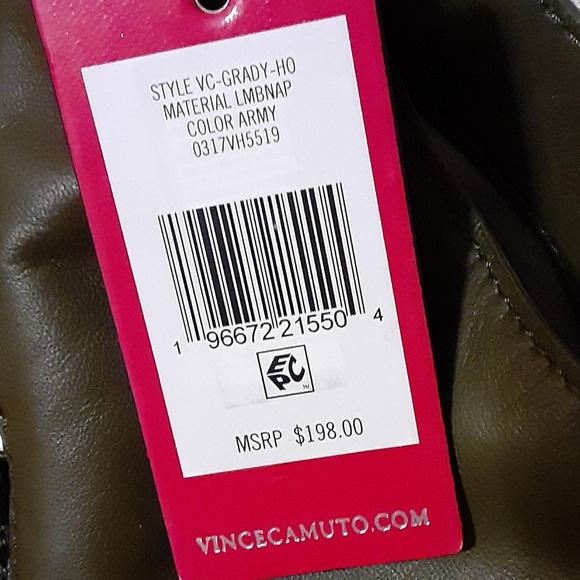 Vince Camuto Grady Hobo Style Leather Bag & Dust Bag - Picture 2 of 11